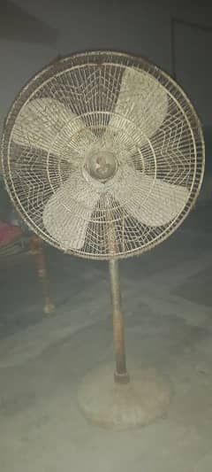 OLD MODEL GFC FULL SIZE 24" PEDASTAL AC FAN GENUINE OLD GFC COPPER FAN