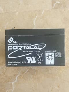 Branded used dry batteries, 12v 9Ah.