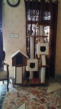 Scratch post tree house for sale