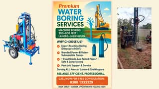 Premuim Water Boring Services uing machine (Bore in 1 day)