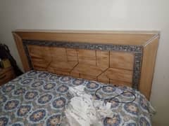 Bed with two side tables for sale contact 03118199713