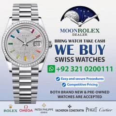Get Cash / Rolex Cartier Omega Baume & Mercier Chopard Audemars Pigue