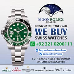 Get Cash / Rolex Cartier Omega Chopard Rado Piaget Zenith Panerai Rado