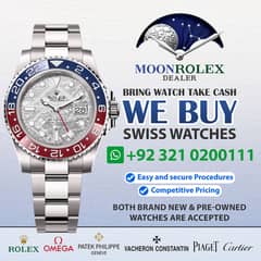 Get Cash / Rolex Cartier Omega Hublot Chanel Corum Graham Breguet Rado