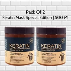 Keratin hair mask 500 ml pack of 2