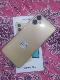 SAMSUNG A06 Mobile new Mobile 4/64 Gb just Box open one year warranty.