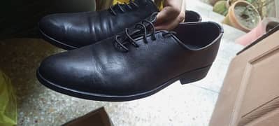 Whole cut oxfords men leather shoes