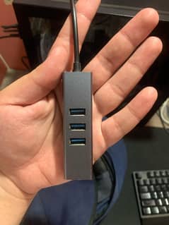 USB HUB USB 3.0 Rj45 Gigabit 1000Mbps 3 Ports