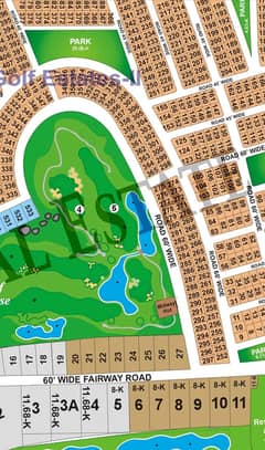 Facing Park One Kanal Beautiful Located Plot available for sale in Golf Estate 2 Lake City Lahore