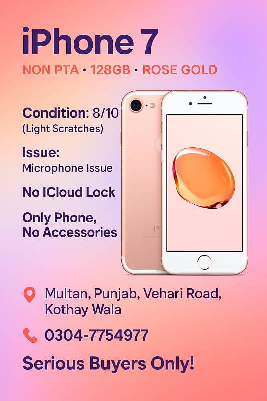 Iphone 7 Non PTA 0