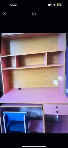 study table plus book shelf
