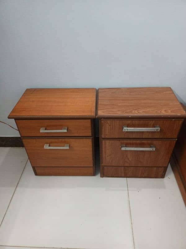 Home Made 2 Single Bad with side tables 1