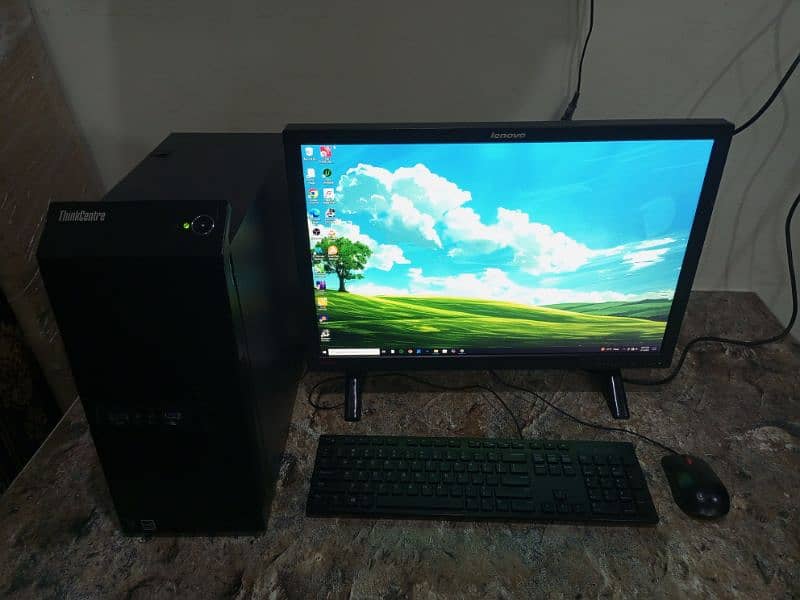 (Full Setup) Xeon E3 V3 (Equal i7 4th gen) with Screen 24 inch 0