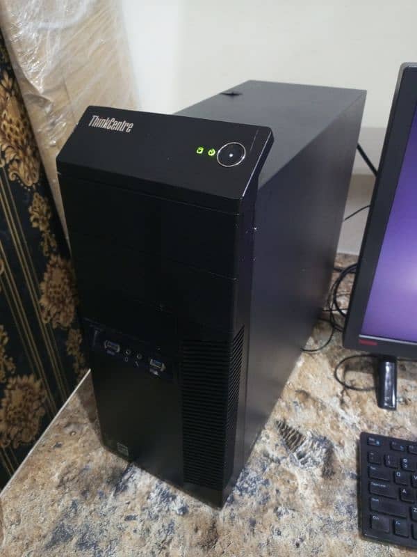 (Full Setup) Xeon E3 V3 (Equal i7 4th gen) with Screen 24 inch 1
