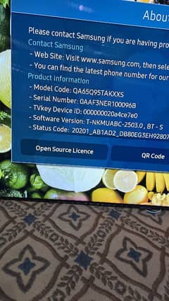55 INCH SAMSUNG QLED TV 4K SMART WIFI 2160 3840