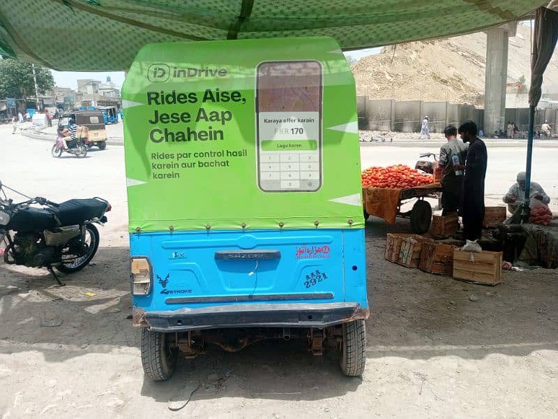 sazgar rickshaw 2022 model full ok koi kam nhi hai gari mein 100ok 2