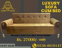 Three Seater sofa Cumbed/sofa bed/Wooden Sofa Cumbed/ Luxury Sofa Cum