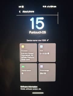 Vivo Y200 8+8 GB ram / 256 GB Memory all ok set