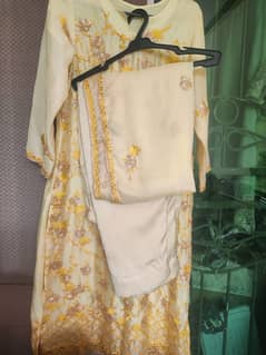 silk and chiffon lemon color formal wear