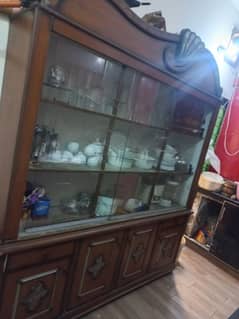 double bed with site tables dressing table and showcase