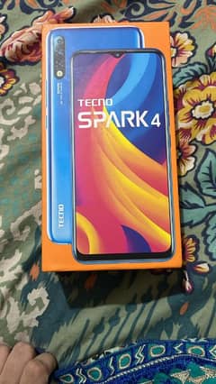 tecno spark 4 = 3/32 gb . withbox &charger. . contact 03330031118 .