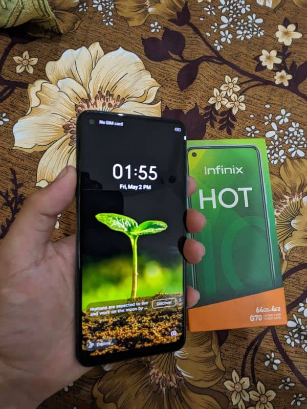 infinix hot 10 4Gb/64Gb With Box 10/10 1