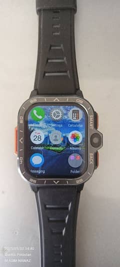 Android Smart Watch With 4G Sim, Dual Camera