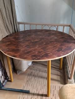 new iron dining Table with 3 stools serious buyer contact