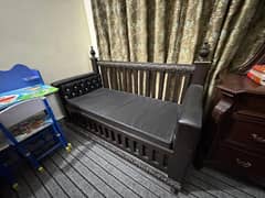 solid wood baby cot