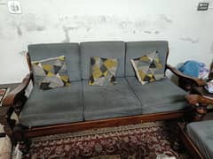 5 Seater Wooden Sofa
