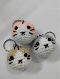 chrochet 1 cat  keychain