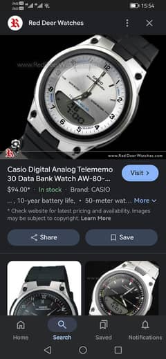 casio illuminator Telememo 30 world time