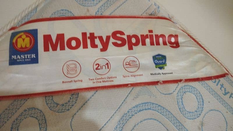 Molty Foam Spring Mattress 2 in 1 Medicated one side 3
