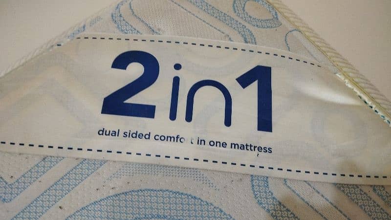 Molty Foam Spring Mattress 2 in 1 Medicated one side 4