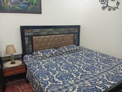 king bed, mattress,side table, dressing