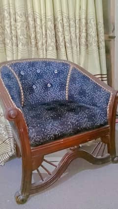 Wooden 5 seater Sofa Set