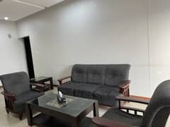 5 Seat Wooden Lounge Sofa Set