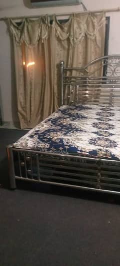 Steel king size bed for sale