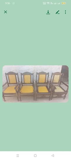 4 sitting chairs