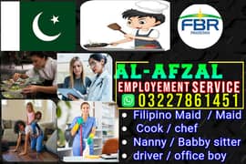 Maids / House Maids / cook / Nanny , chef / Baby Sitter maid available