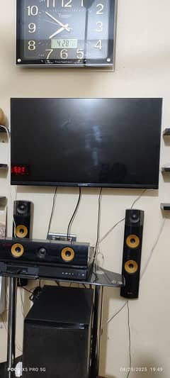 unistar smart tv + home theater speakers