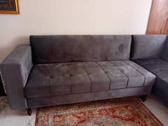 L shape sofa for sale. .