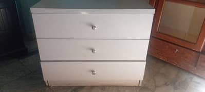 two sidde tables one dressing table