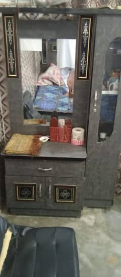 bed dressing side table wardrobe