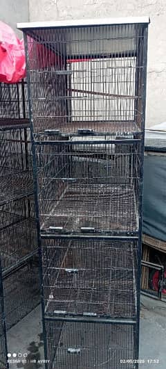 Love birds iron Cages 4 pices