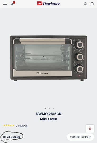 New Dawlance baking oven new discounted price than original price Sale 1