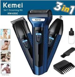 kemei 3 in 1 shaving machine trimmer cash on dilvery available