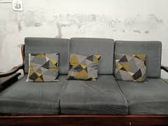 5 Seater Wooden Sofa