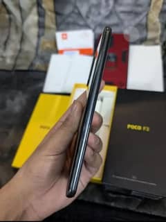 Poco f3 complete Saman back glass crack
