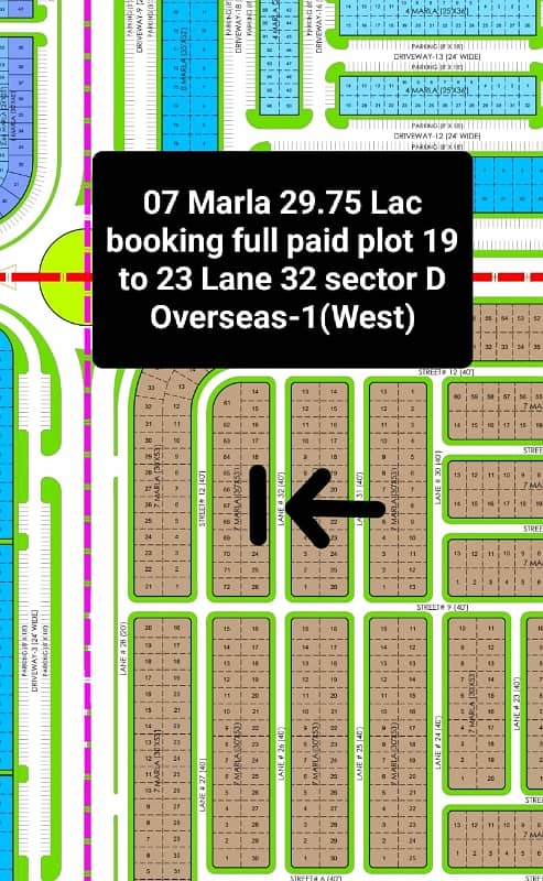 7 Marla Plot In Overseas Block 0